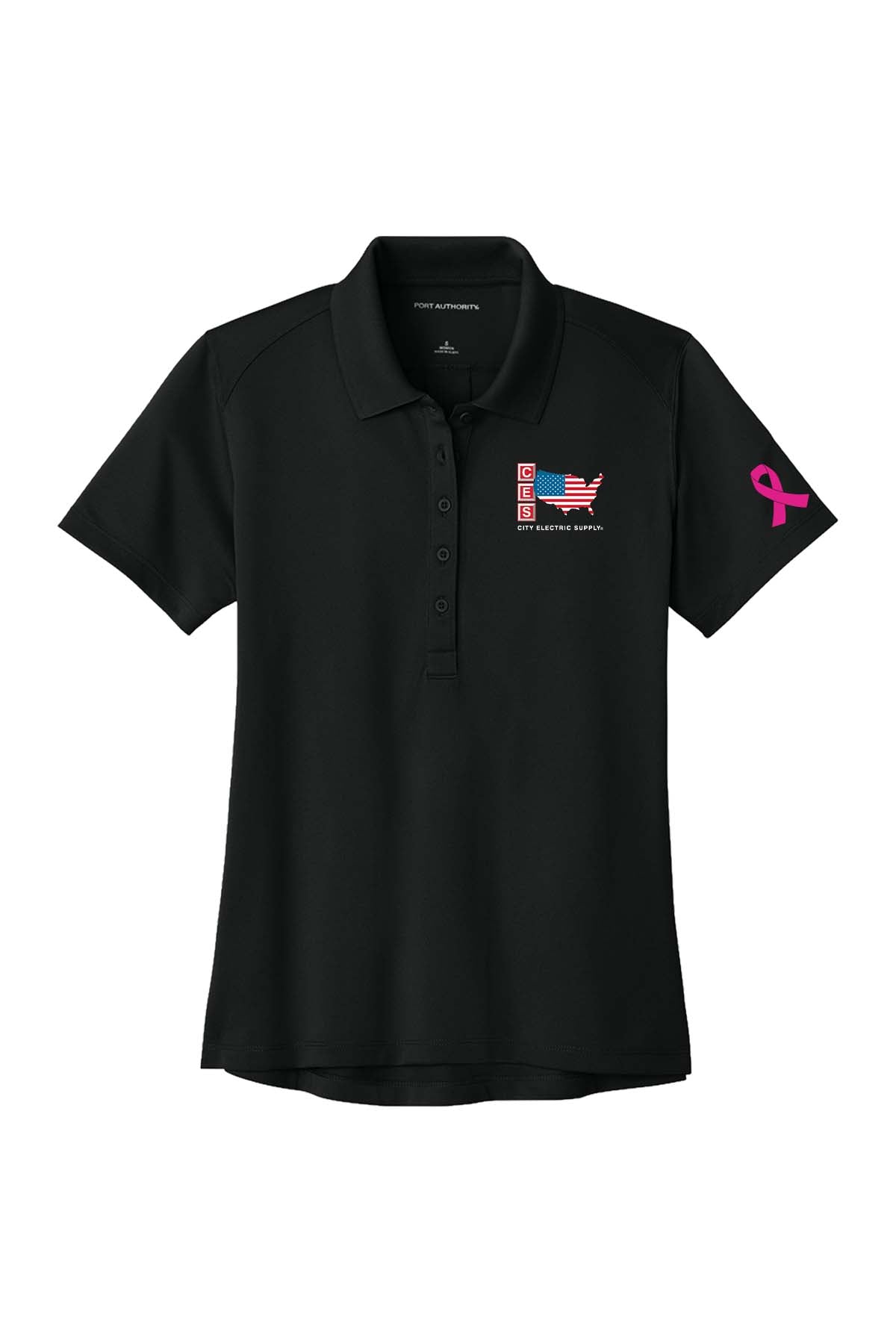 Port Authority® Women’s Wearever Performance Pique Polo - Breast Cancer Awareness 2026
