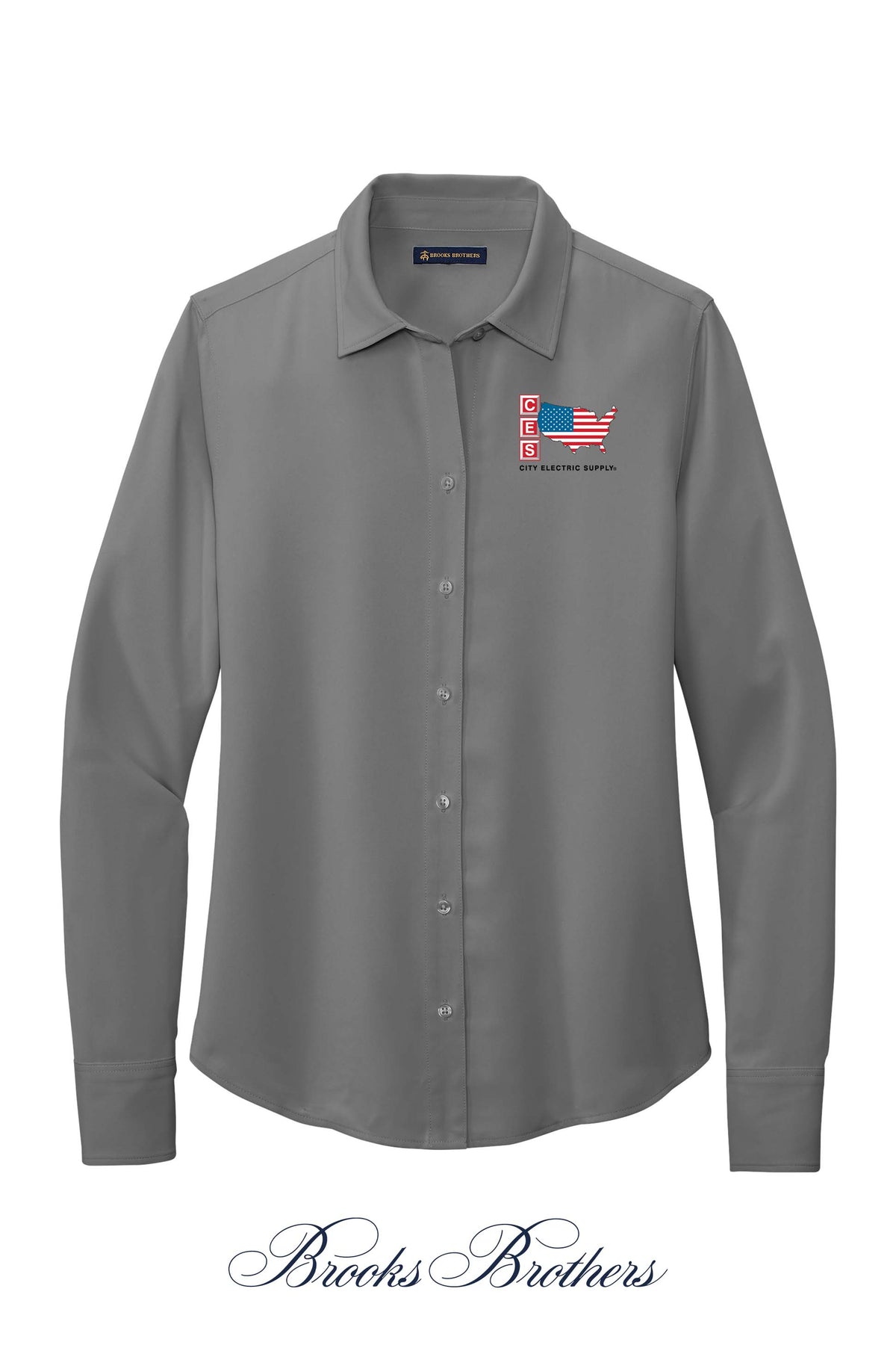 Brooks Brothers® Women’s Full-Button Satin Blouse