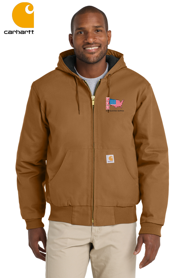 Carhartt® Quilted-Flannel-Lined Duck Active Jac