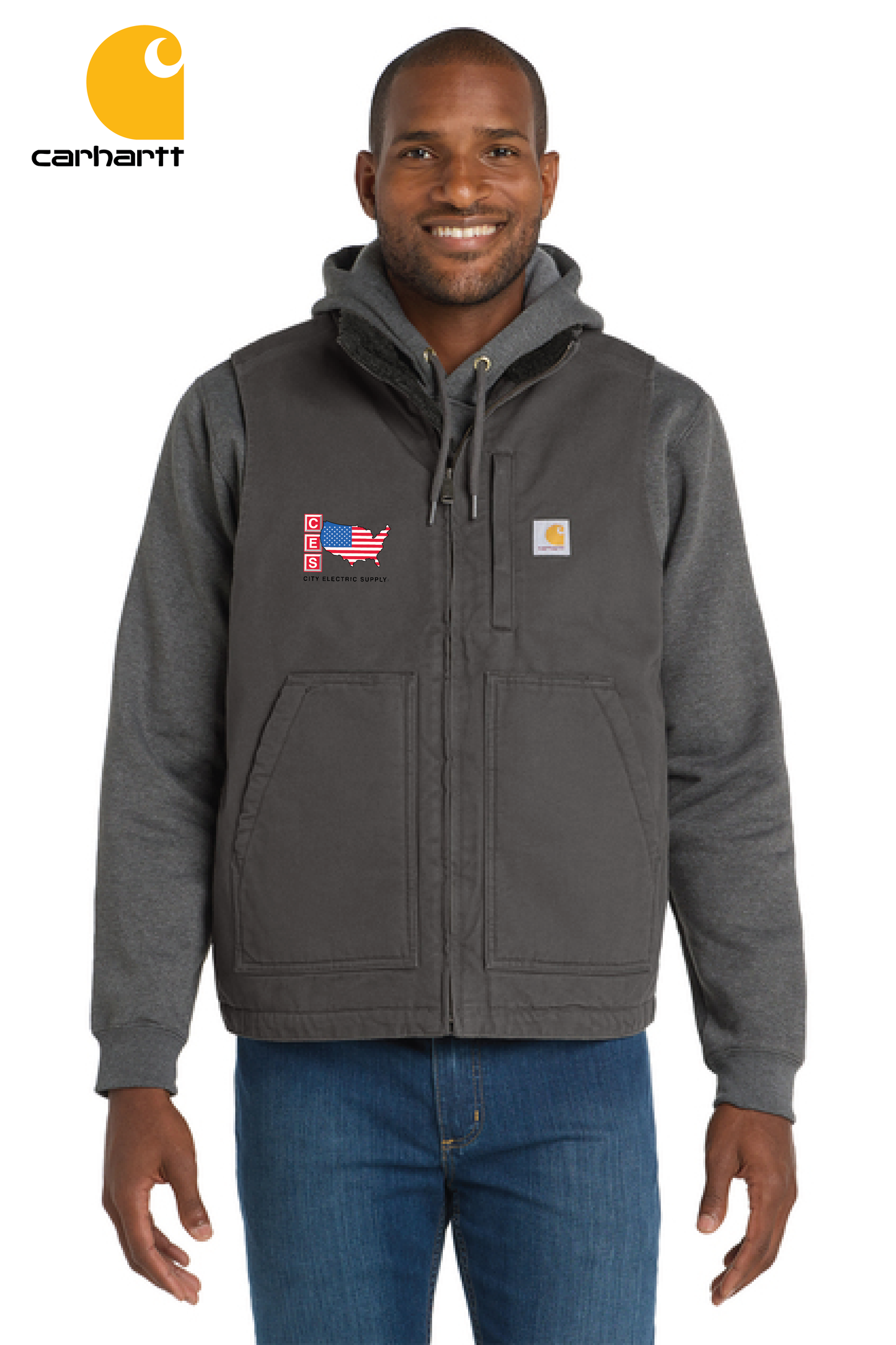 Carhartt® Sherpa-Lined Mock Neck Vest