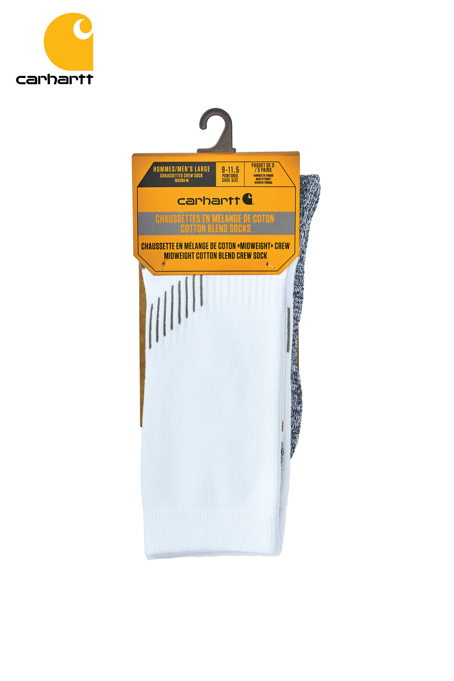 Carhartt Force® Midweight Crew Sock (3-Pack)