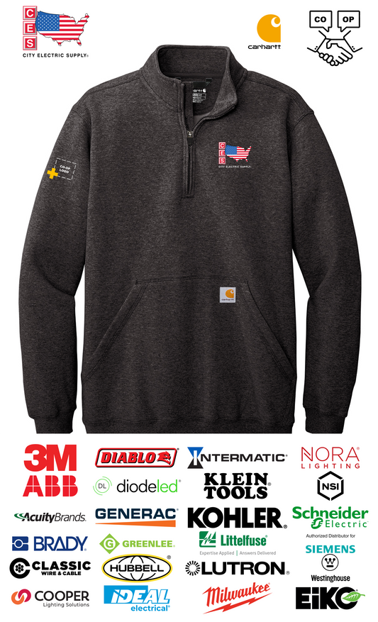 Carhartt® Midweight 1/4-Zip Mock Neck Sweatshirt Co-op