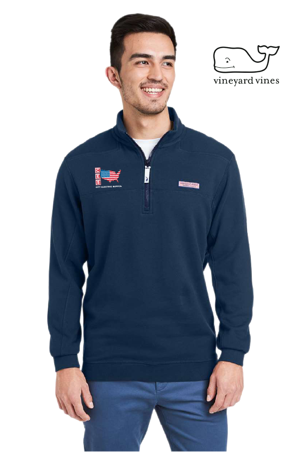 vineyard vines Men's Collegiate Shep Quarter-Zip Sweatshirt