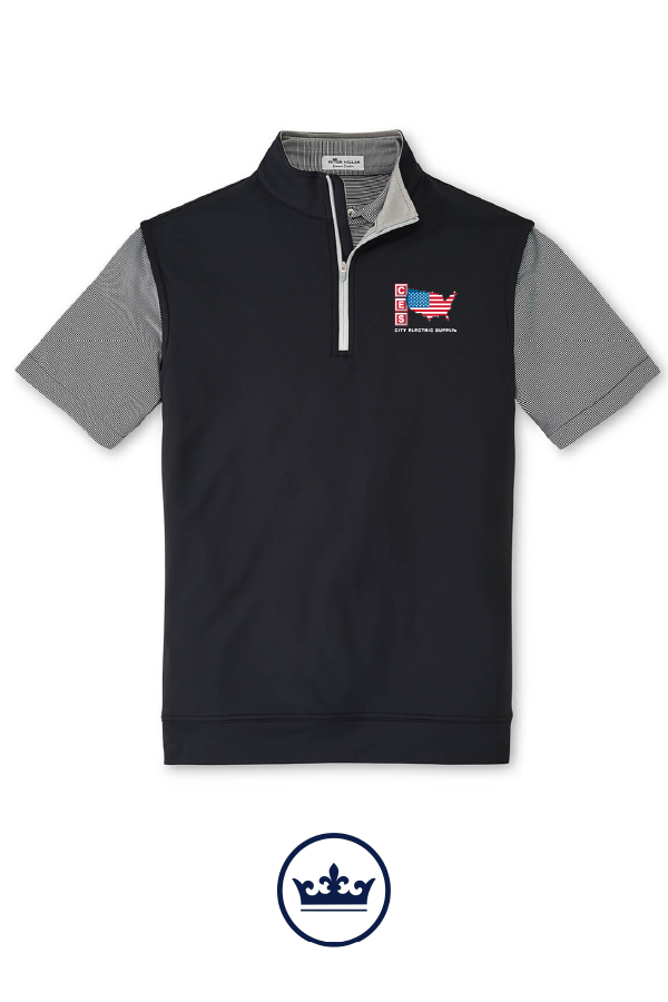 Peter Millar Men's Galway Performance Quarter-Zip Vest