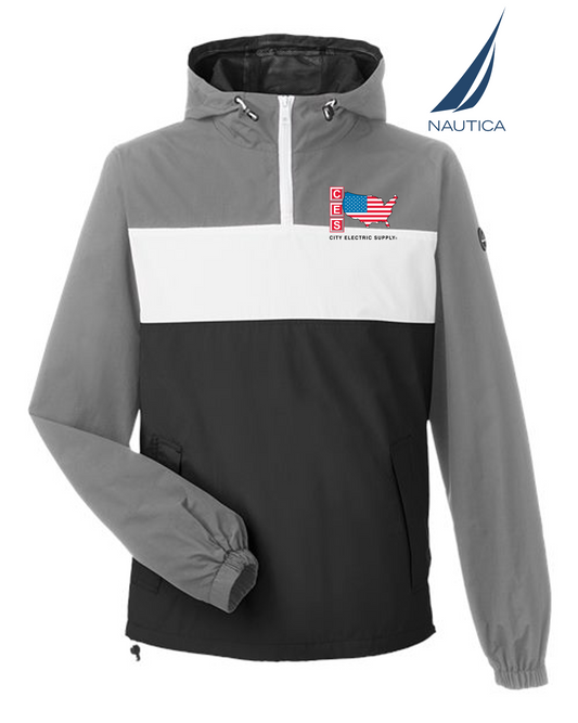 Nautica Windward Anorak Hooded Quarter-Zip Jacket