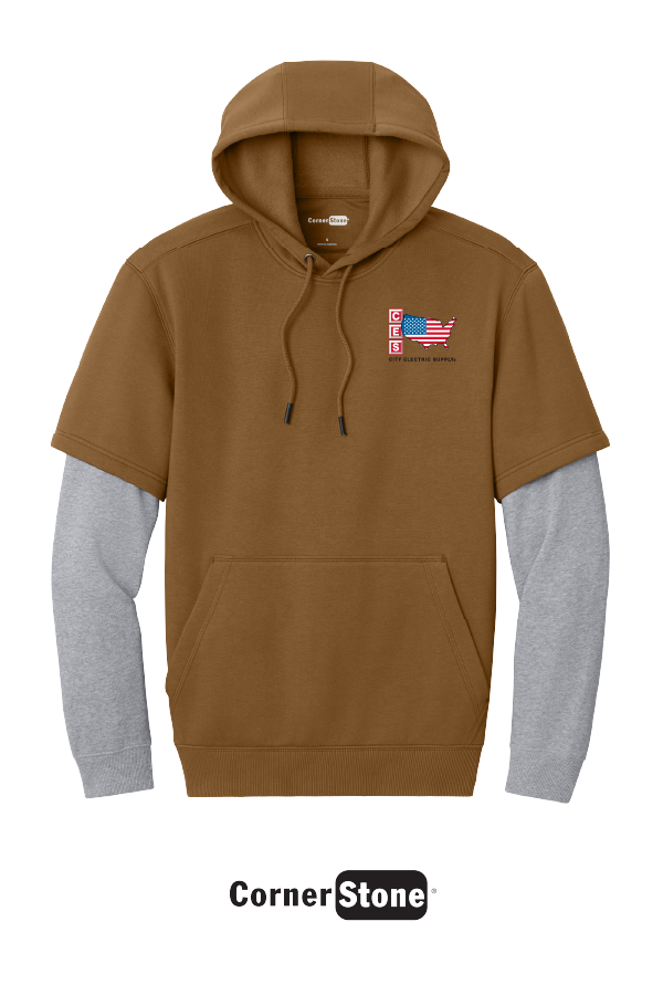 CornerStone® Tough Fleece Layered Hoodie