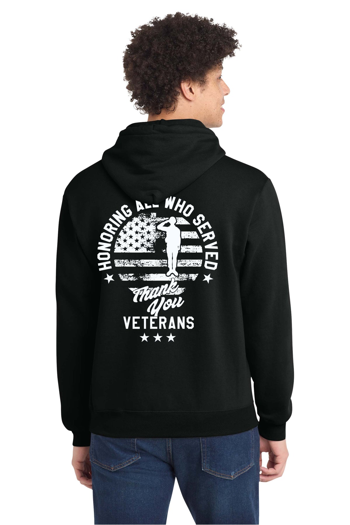 Port & Co® Core Fleece Pullover Hooded Sweatshirt - Veterans Day