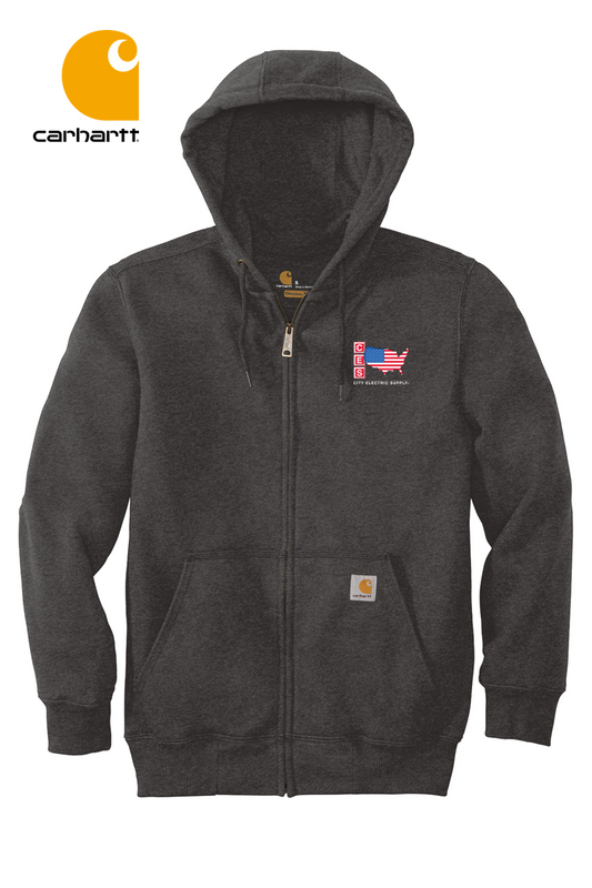 Carhartt® Rain Defender® Paxton Heavyweight Hooded Zip-Front Sweatshirt