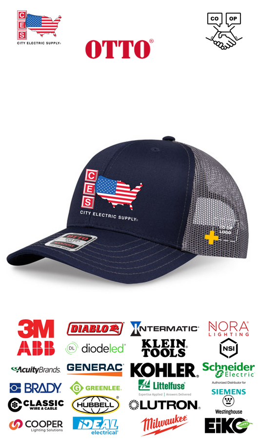 OTTO CAP 6 Panel Mid Profile Mesh Back Trucker Hat - Co-op