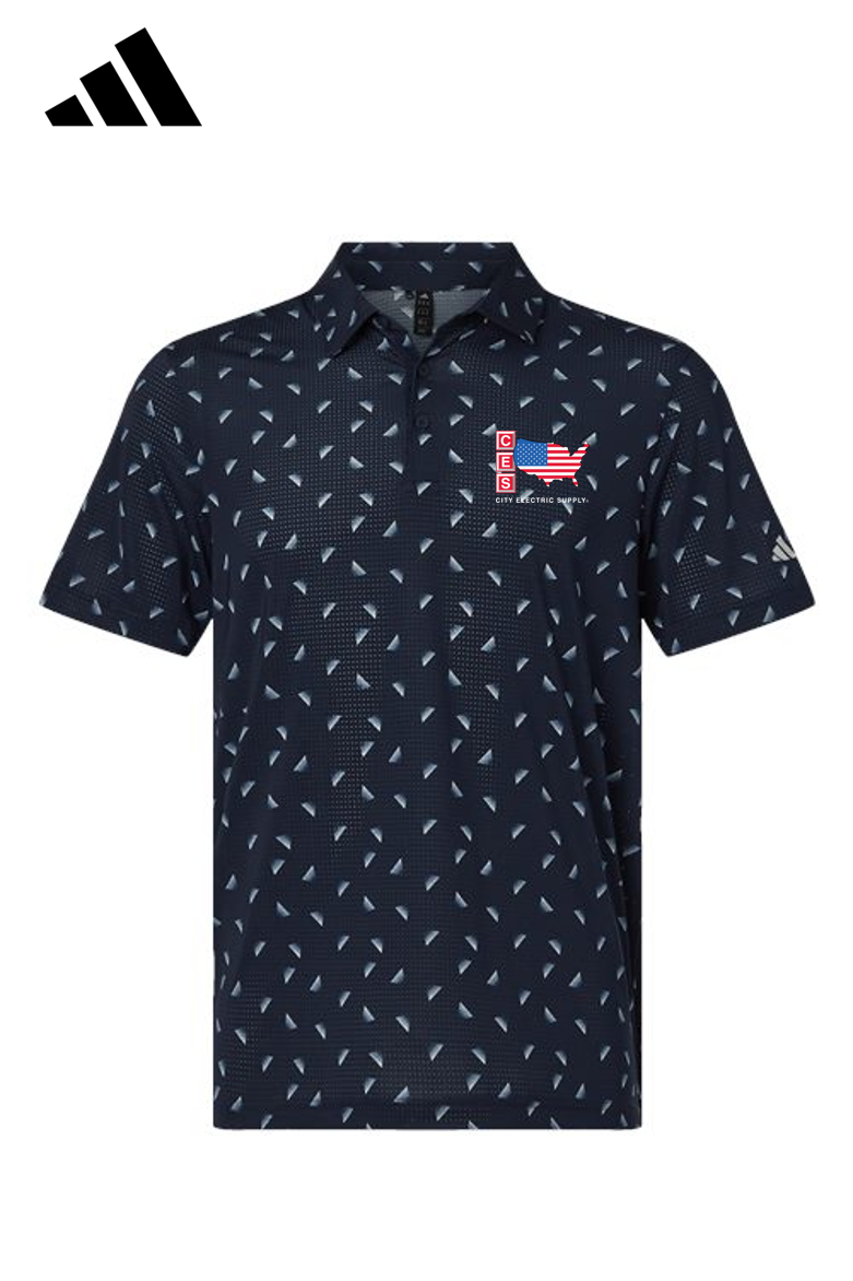 Adidas Men's Ultimate365 Mesh Print Polo