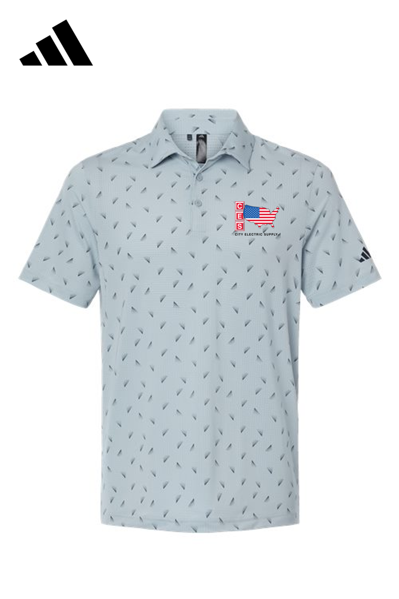 Adidas Men's Ultimate365 Mesh Print Polo