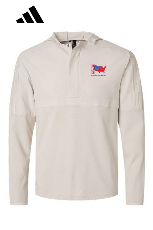 Adidas Men's Half-Zip Hooded Anorak