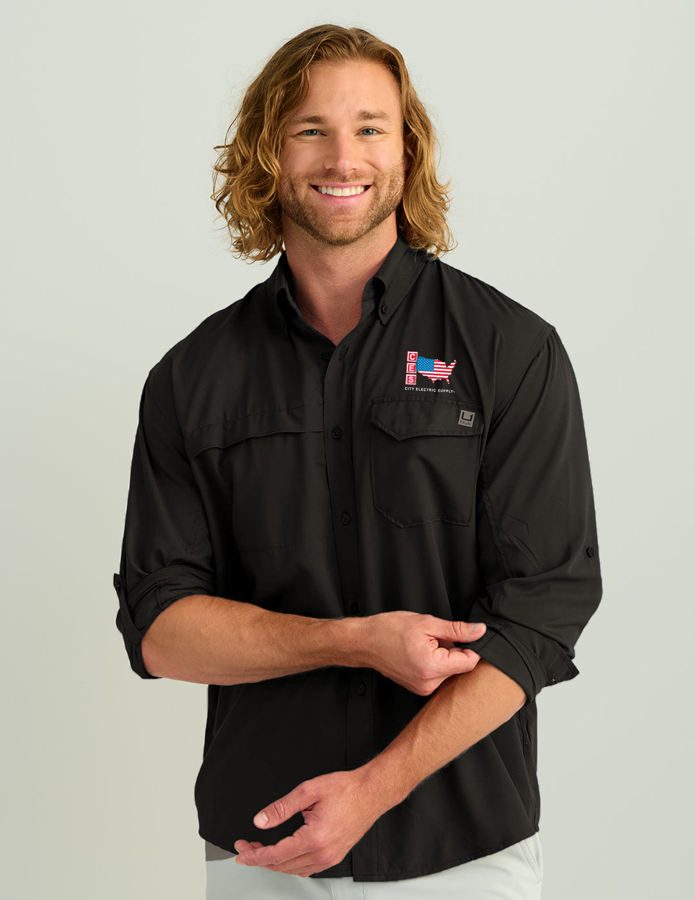 HUK Tide Point Long Sleeve Shirt