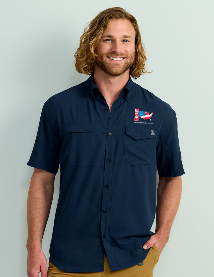 HUK Tide Point Short Sleeve Shirt
