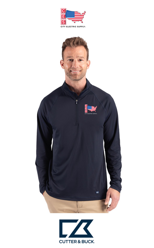 Cutter & Buck Prospect Recycled Featherlight Stretch Mens Quarter Zip