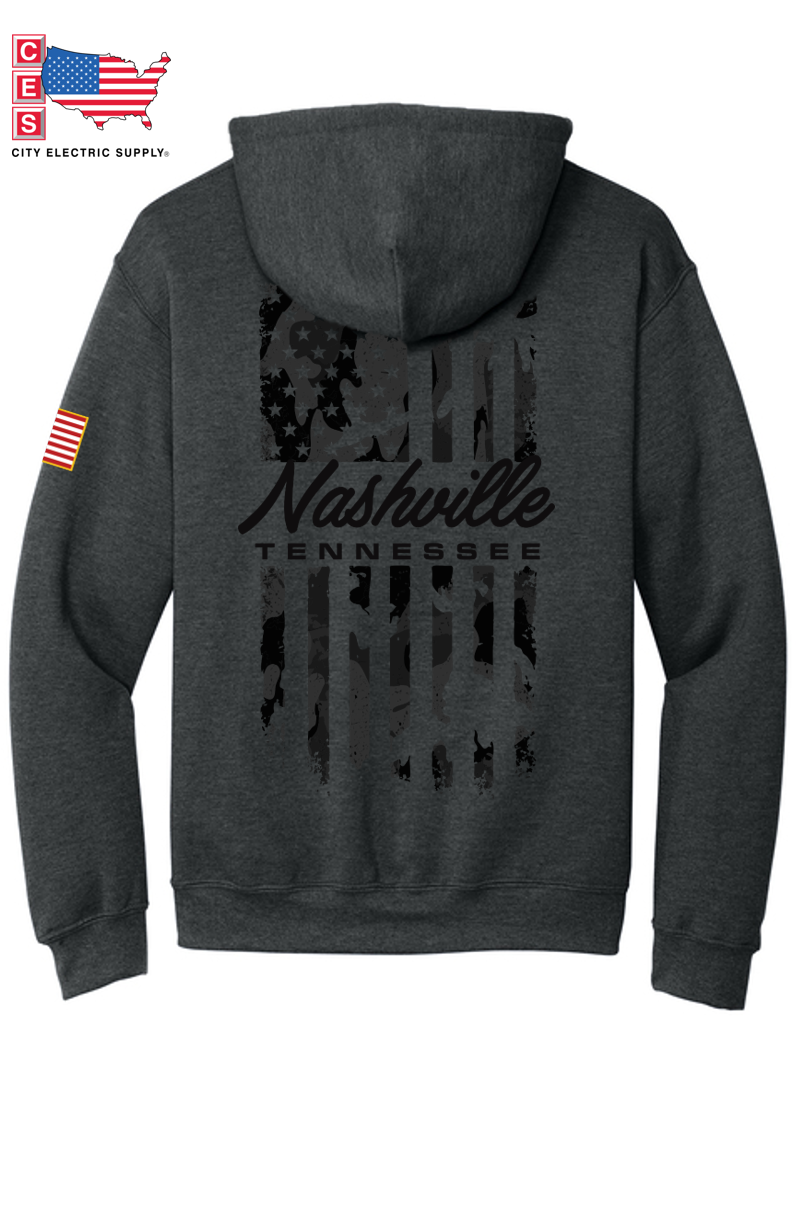 Hooded Sweatshirt - CAMO FLAG - CUSTOM