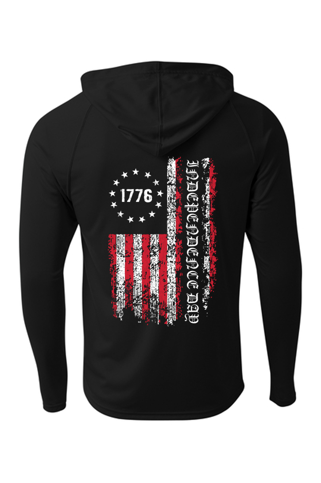 Cooling Performance Long Sleeve Hooded - Independence Day