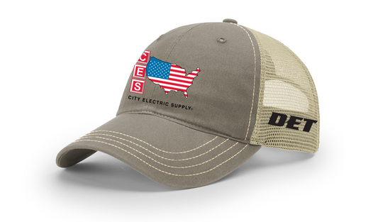 Richardson 111P GARMENT WASHED PRINTED TRUCKER - CUSTOM