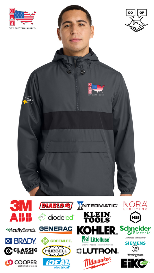 Sport-Tek® Zipped Pocket Anorak - Co-op