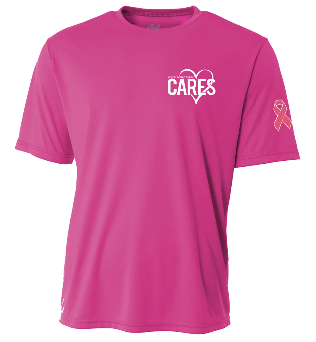 Cooling Performance Short Sleeve Tee - Breast Cancer Awareness