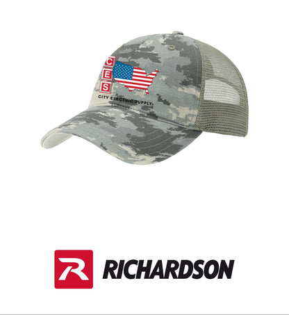 Richardson Garment Washed Printed Trucker