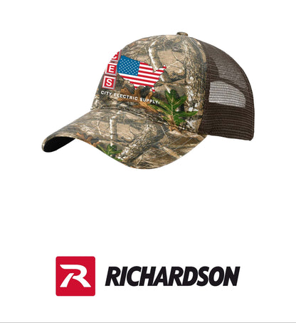 Richardson Garment Washed Printed Trucker