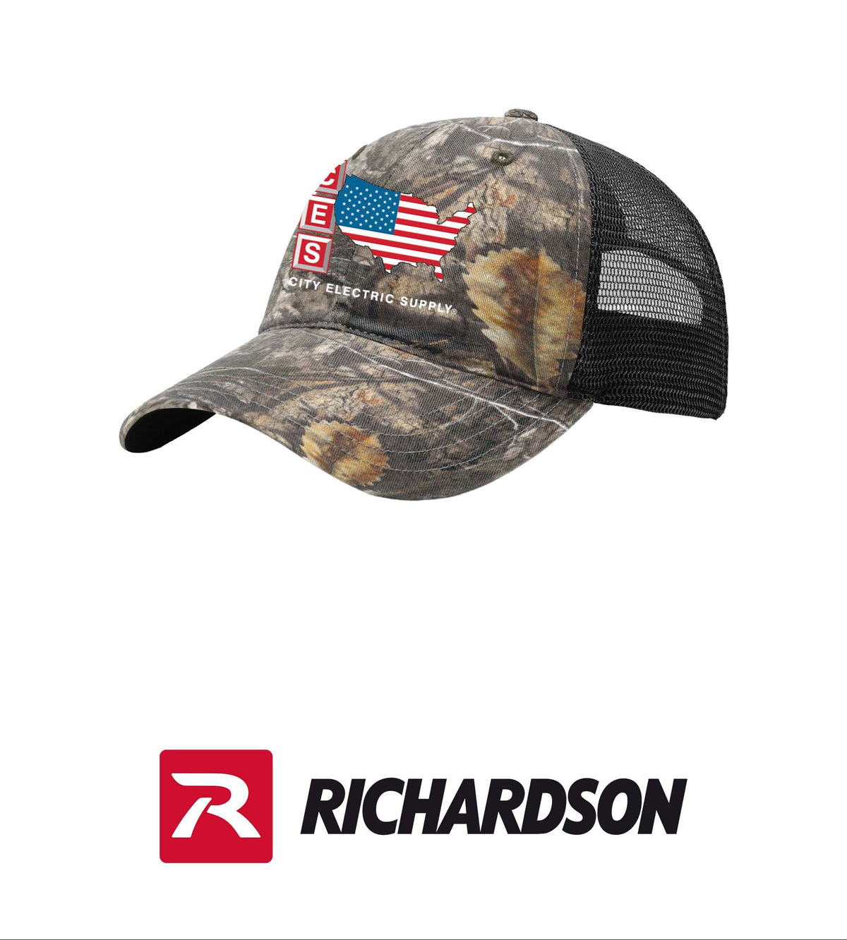 Richardson Garment Washed Printed Trucker