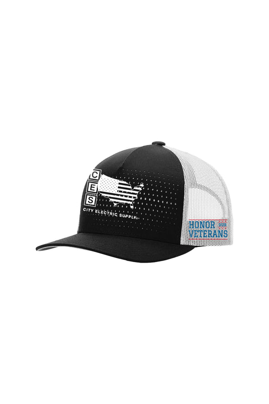 Richardson 163 Laser Cut Five Panel Trucker - Veterans Day