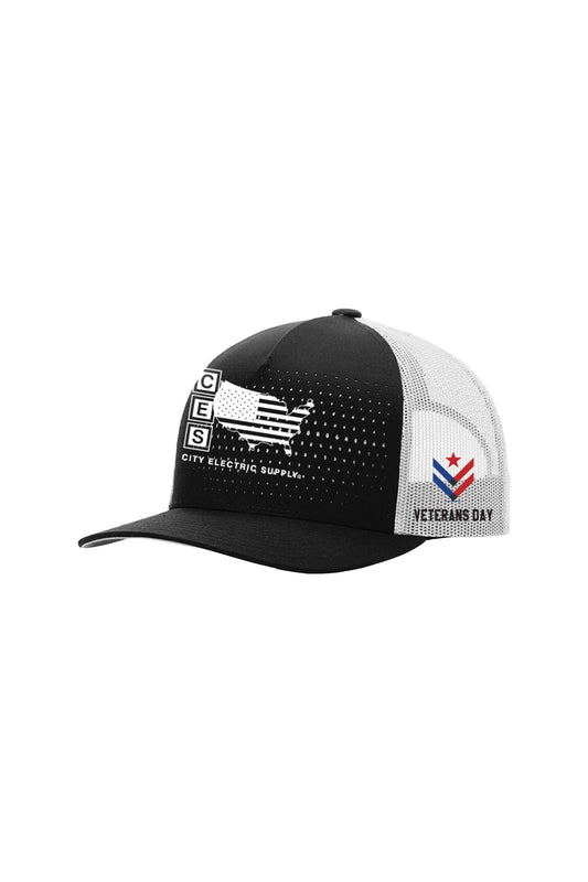 Richardson 163 Laser Cut Five Panel Trucker - Veterans Day