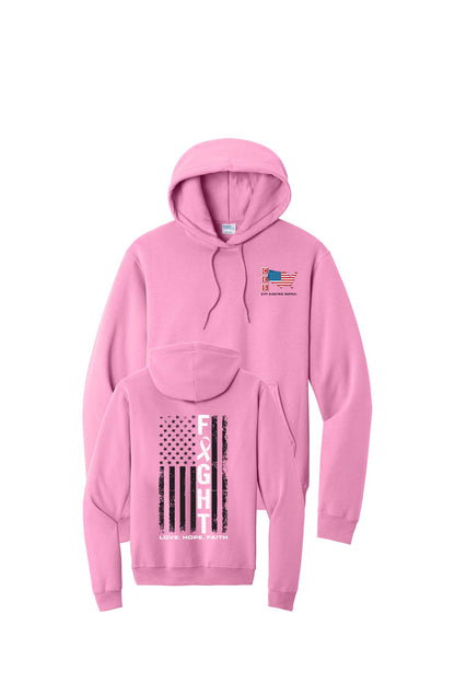 Port & Co® Core Fleece Pullover Hooded Sweatshirt - Breast Cancer Awareness 2026
