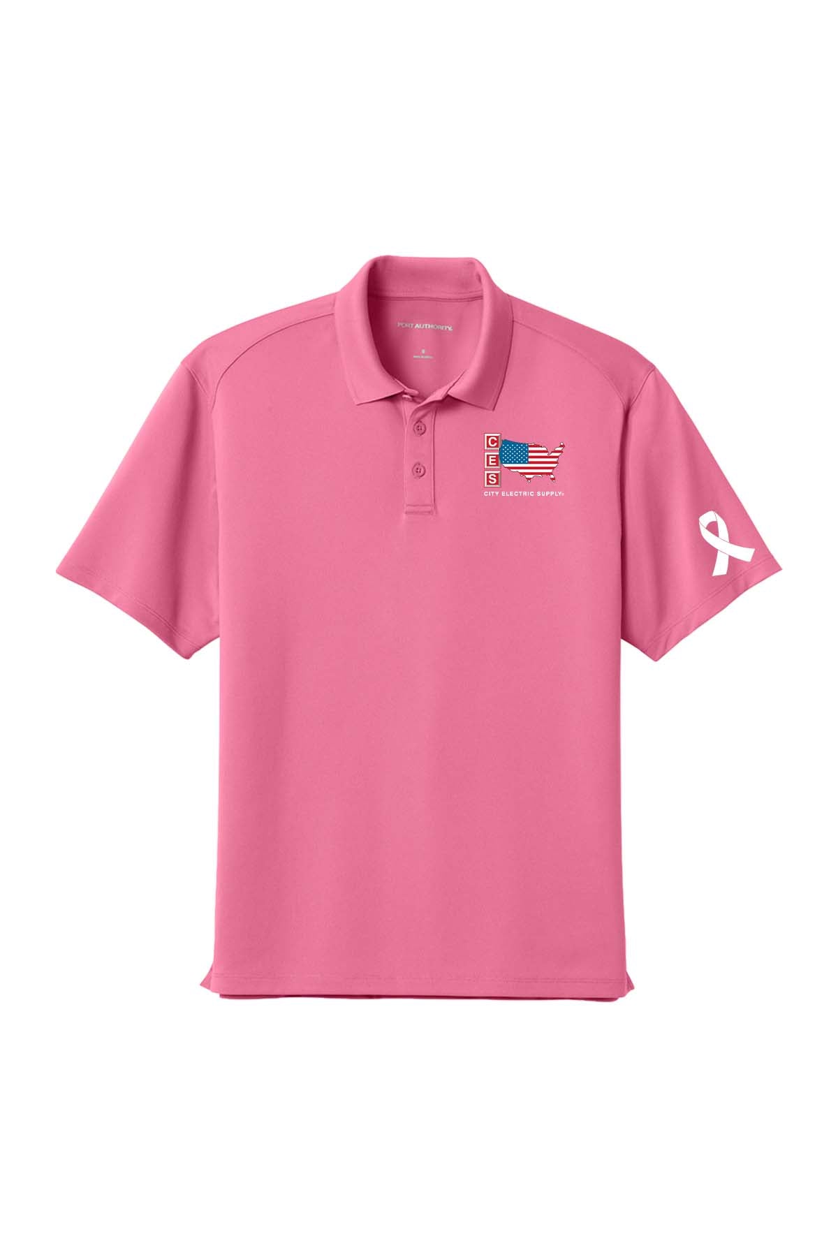 Port Authority® Wearever Performance Pique Polo - Breast Cancer Awareness 2026
