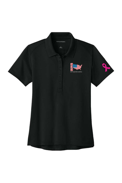 Port Authority® Women’s Wearever Performance Pique Polo - Breast Cancer Awareness 2026