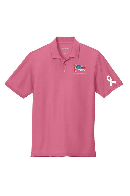Port Authority® Wearever Signature Pique Polo - Breast Cancer Awareness 2026