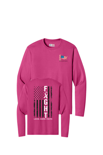 A4 Cooling Performance Long Sleeve Tee - Breast Cancer Awareness 2026