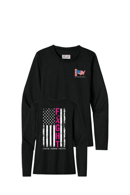A4 Women’s Cooling Performance Long Sleeve Tee - Breast Cancer Awareness 2026