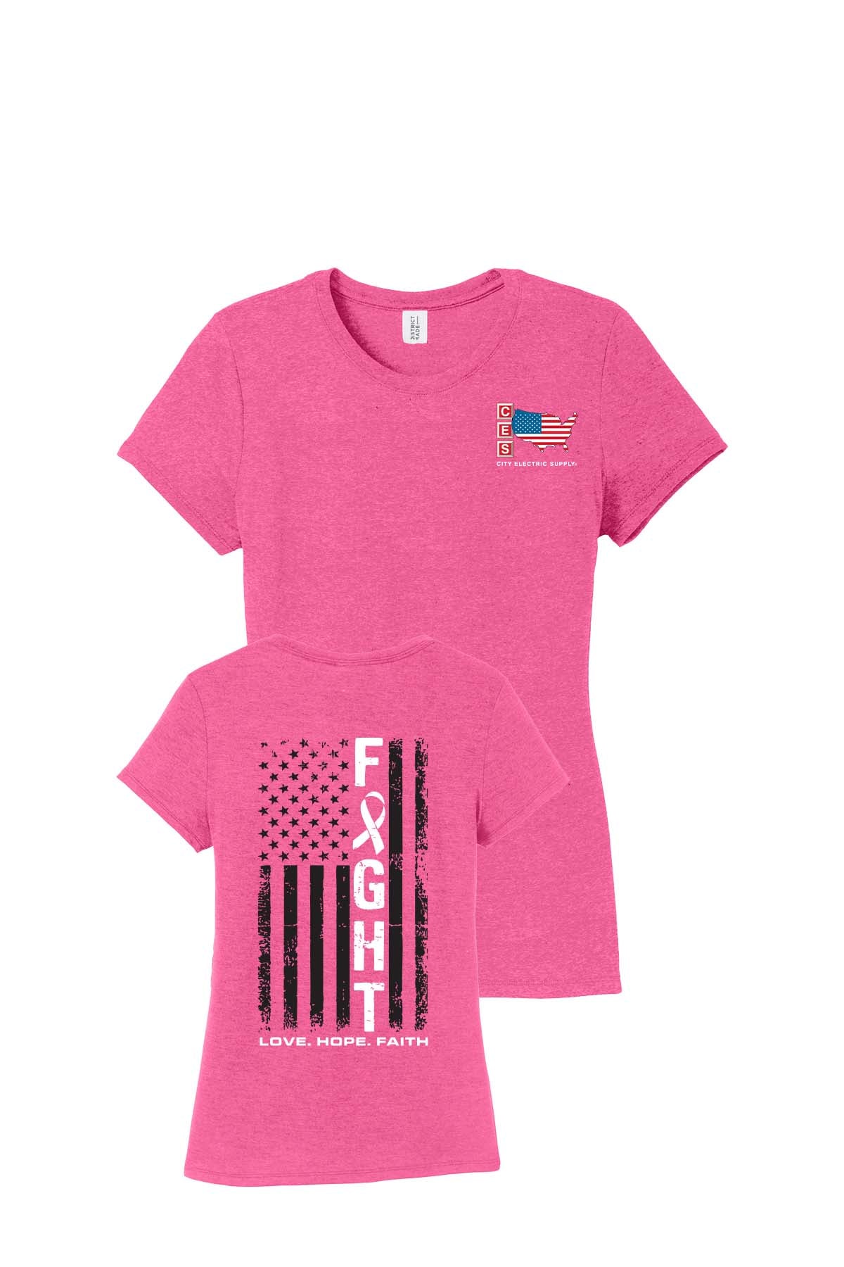 Women’s Perfect Triblend Blend Tee - Breast Cancer Awareness 2026