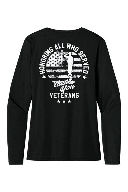 A4 Women’s Cooling Performance Long Sleeve Tee - Veterans Day