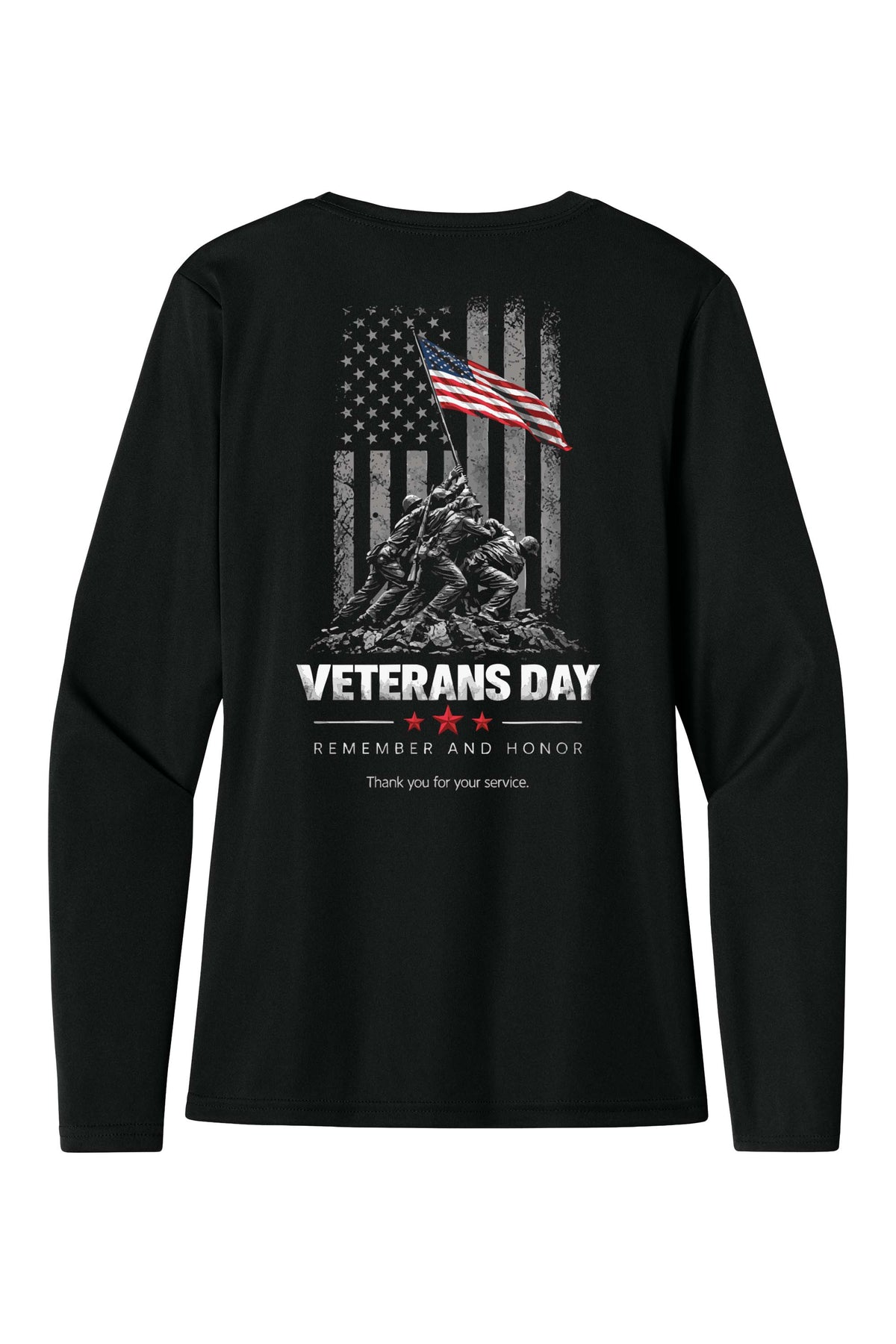 A4 Women’s Cooling Performance Long Sleeve Tee - Veterans Day
