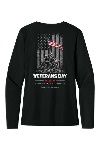 A4 Women’s Cooling Performance Long Sleeve Tee - Veterans Day