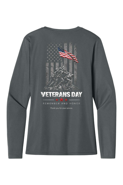 A4 Women’s Cooling Performance Long Sleeve Tee - Veterans Day