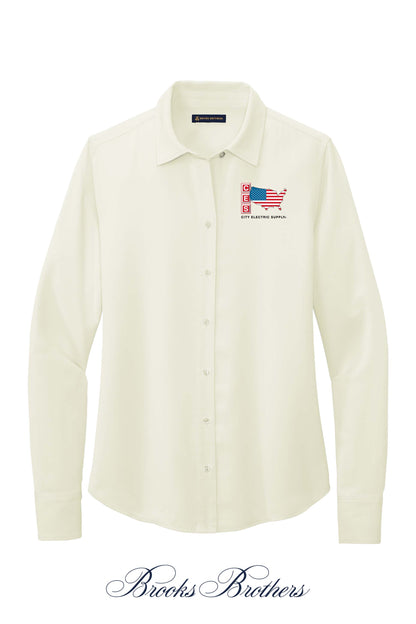 Brooks Brothers® Women’s Full-Button Satin Blouse