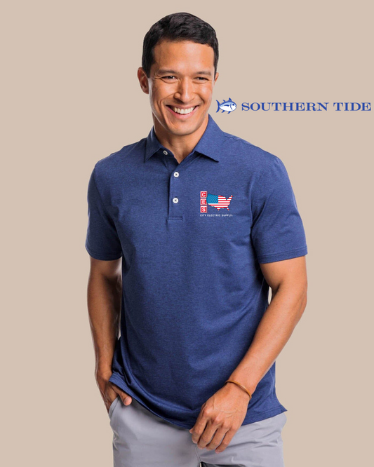 Southern Tide Men's brrr°®-eeze Heather Performance Polo Shirt