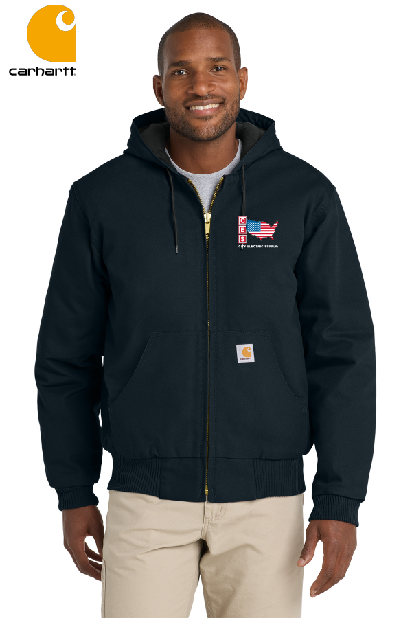 Carhartt® Quilted-Flannel-Lined Duck Active Jac