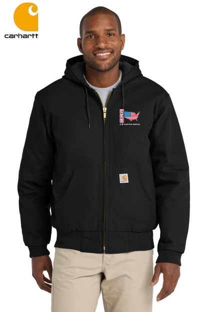 Carhartt® Quilted-Flannel-Lined Duck Active Jac