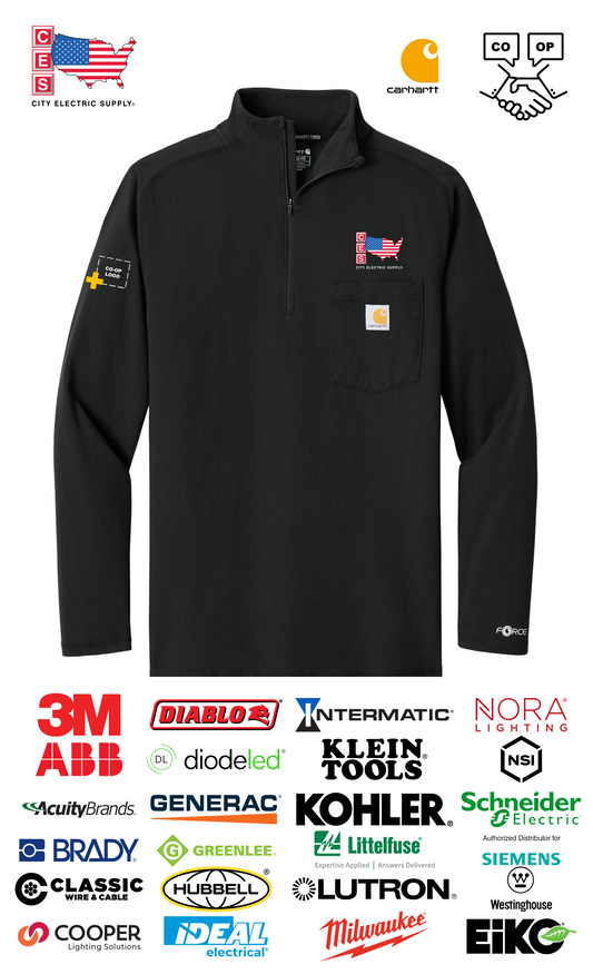 Carhartt Force® 1/4-Zip Long Sleeve T-Shirt Co-op