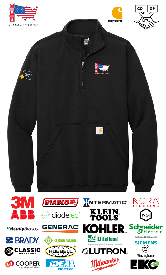 Carhartt® Midweight 1/4-Zip Mock Neck Sweatshirt Co-op
