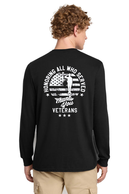 Perfect Blend® CVC Long Sleeve Tee - Veterans Day