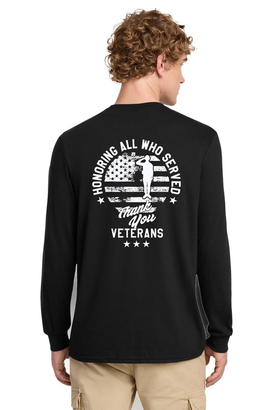 Perfect Blend® CVC Long Sleeve Tee - Veterans Day