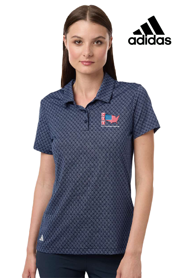 Adidas Women's 4-Way Stretch Printed Polo