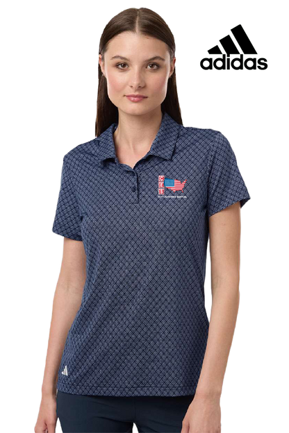 Adidas Women's 4-Way Stretch Printed Polo